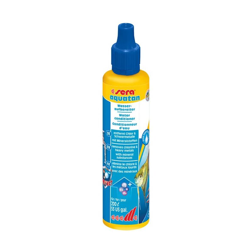 foto del prodotto aquatan biocondizionatore per acqua dolce e marina formato 50 ml sera