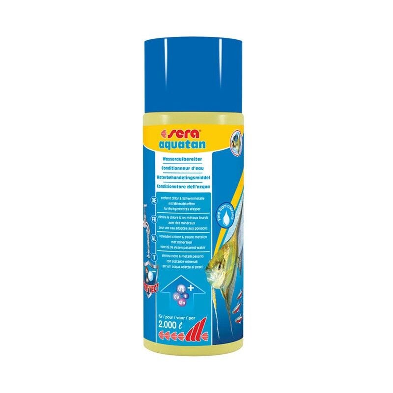 foto del prodotto aquatan biocondizionatore per acqua dolce e marina formato 500 ml sera