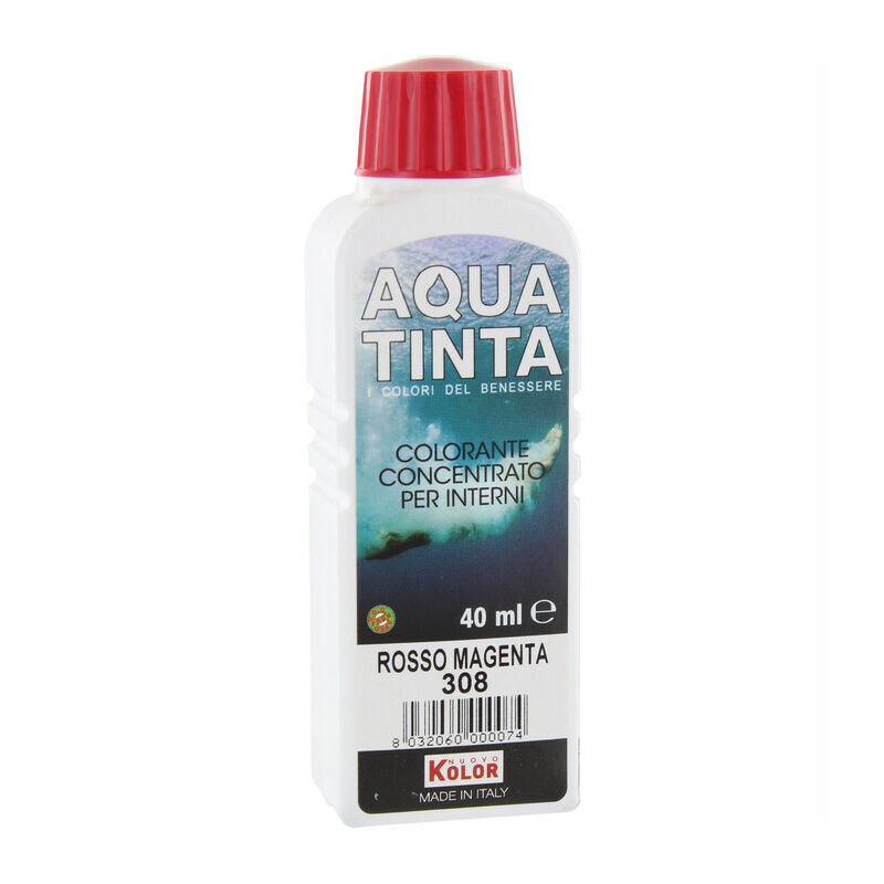 foto del prodotto aquatinta per interni ml.40 308 rosso magenta. prezzo per 1 pezzo.