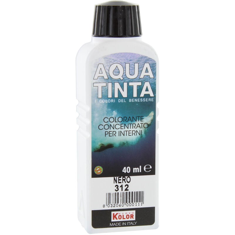 foto del prodotto aquatinta per interni ml.40 312 nero
