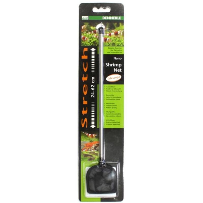foto del prodotto aquatlantis dennerle 2479 nano retino 50x50mm con manico estendibile 24 62cm colore nero