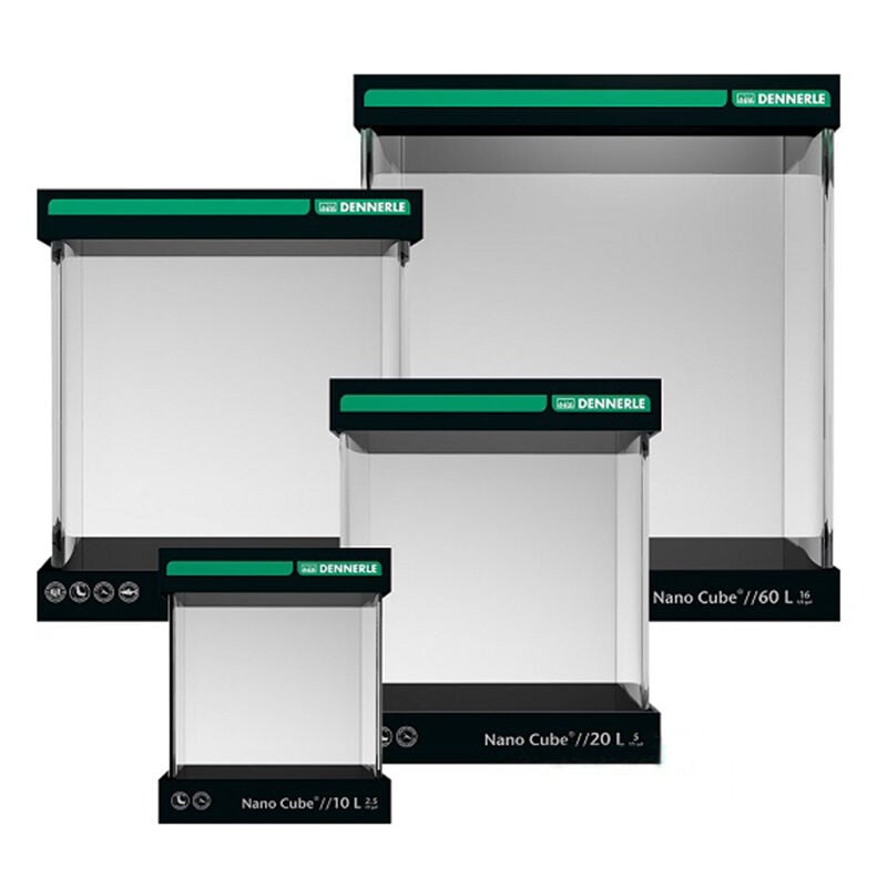 foto del prodotto aquatlantis dennerle nano cube mini acquario con vetro panoramico capacit 10 l