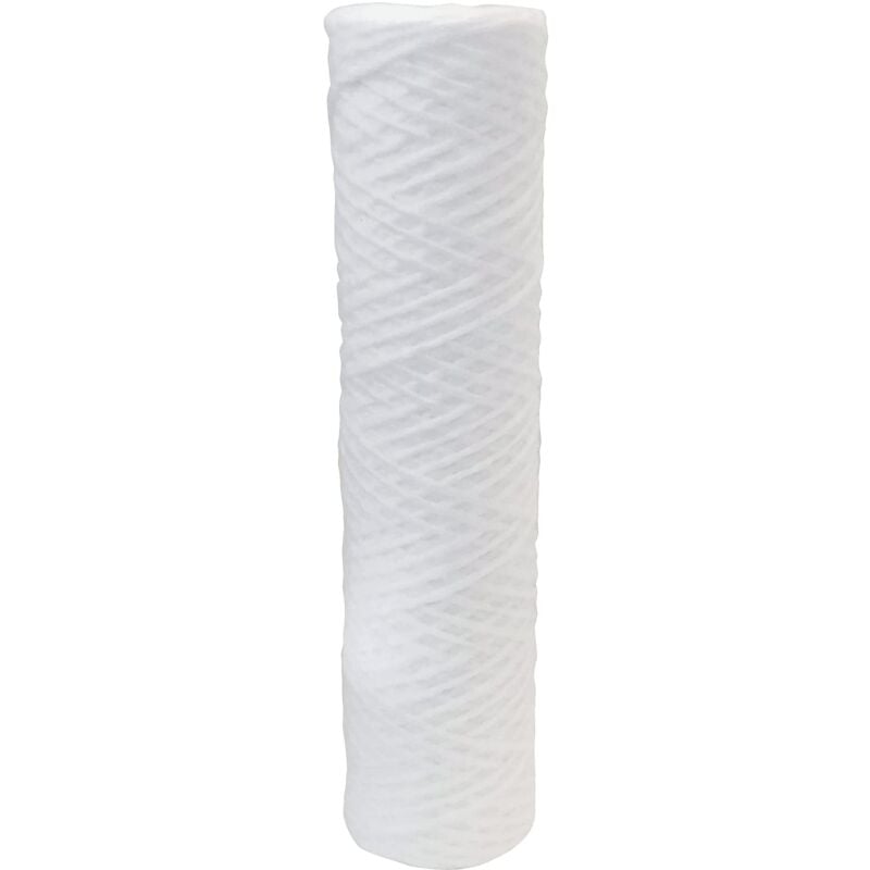 foto del prodotto aquawater 104190 cartuccia avvolta da 5 micron 6 mesi a monte di un filtro a carboni attivi o polifosfato 0,260 kg avvolto
