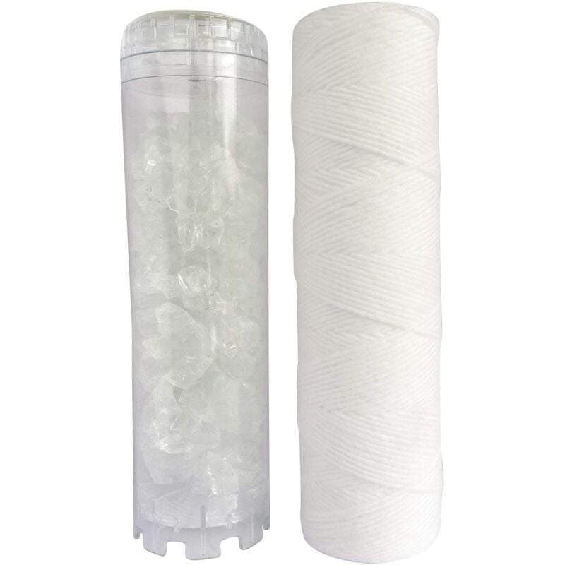 foto del prodotto aquawater 3700350802299 standard kit set di 2 cartucce una filtrazione calc 1 tempo 12m, none, set da 2 pezzi