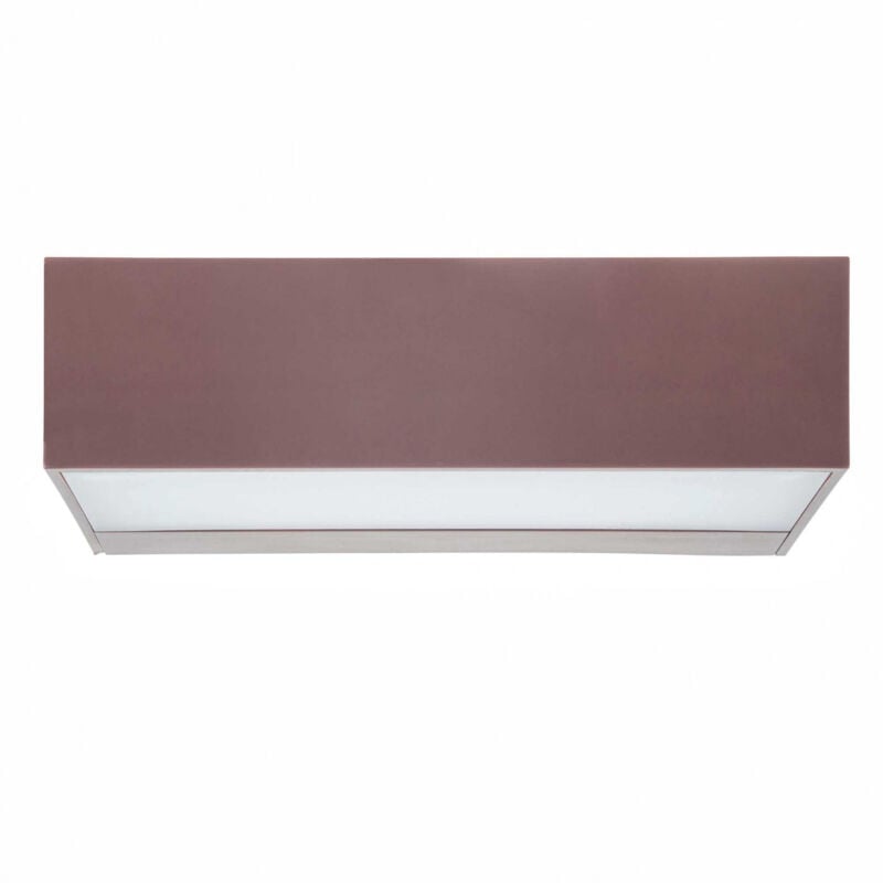 foto del prodotto ara aplique exterior rectangular marr n con led blanco c lido 3000k