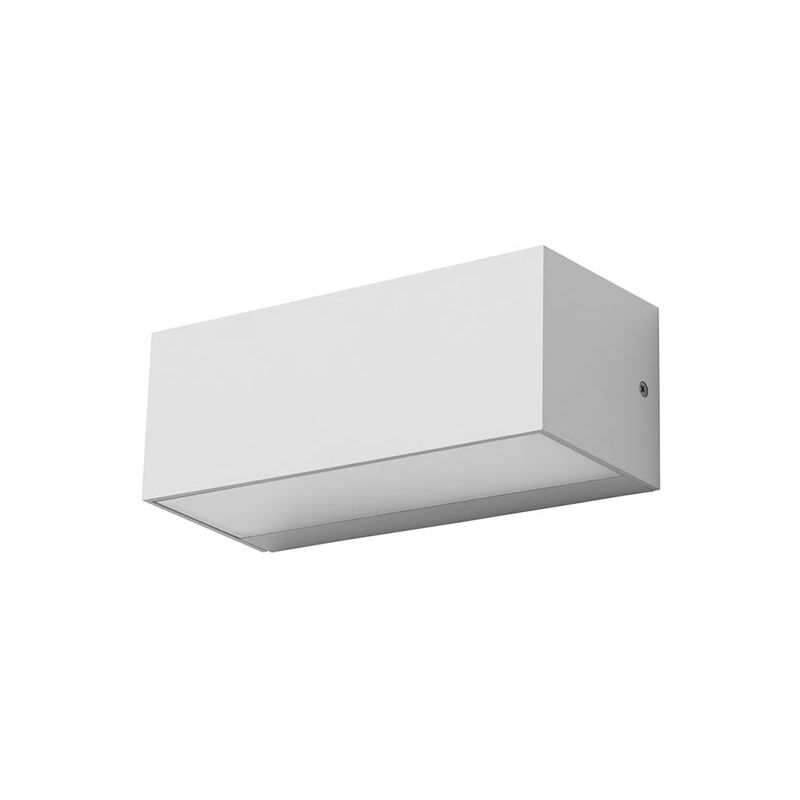foto del prodotto ara big aplique exterior de empotrable de pared para bombilla e27 en color blanco