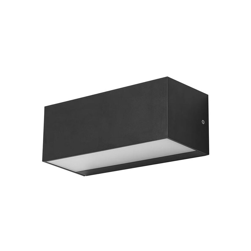 foto del prodotto ara big aplique exterior de empotrable de pared para bombilla e27 en color gris