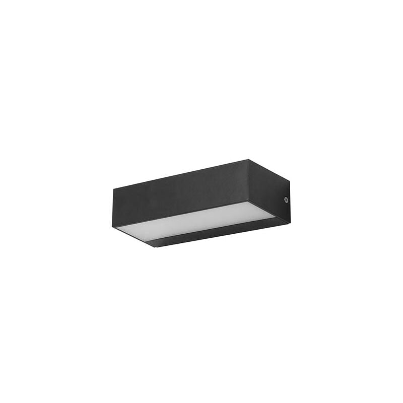 foto del prodotto ara small aplique exterior empotrable de paret con luz led blanco calido 3000k en color gris urbano