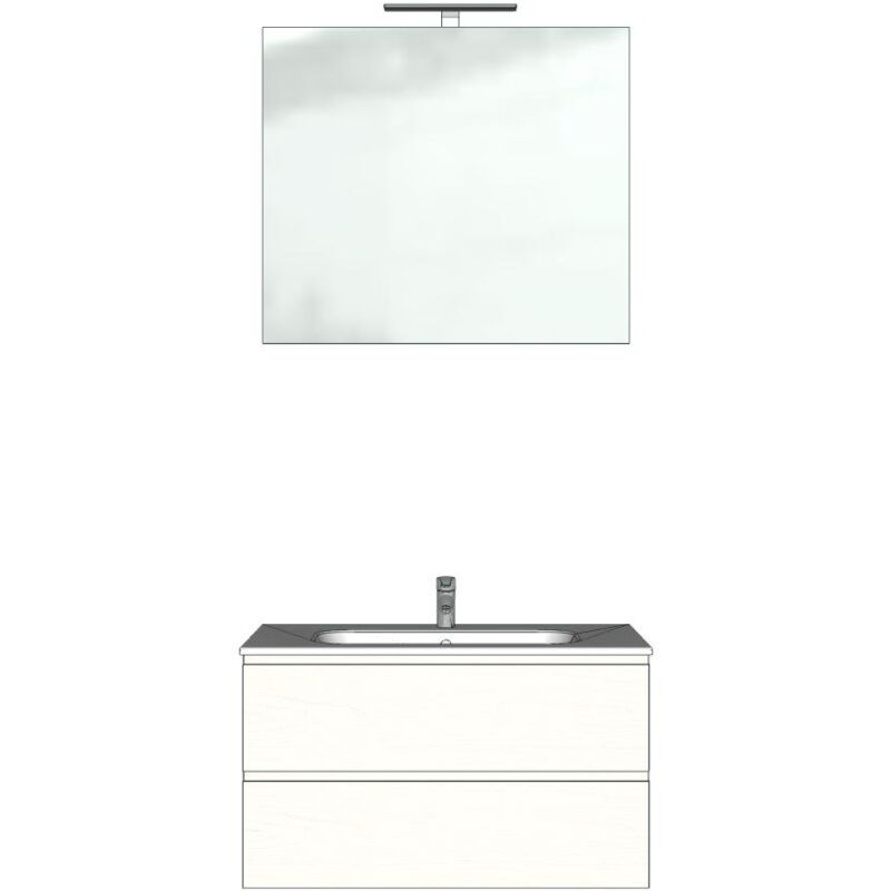 foto del prodotto arbi composizione mobile da bagno petit legno otella 85 cm