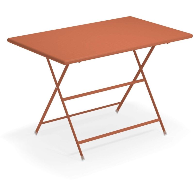 foto del prodotto arc en ciel tavolo rettangolare pieghevole 110x70 rosso acero ral 8004 26 