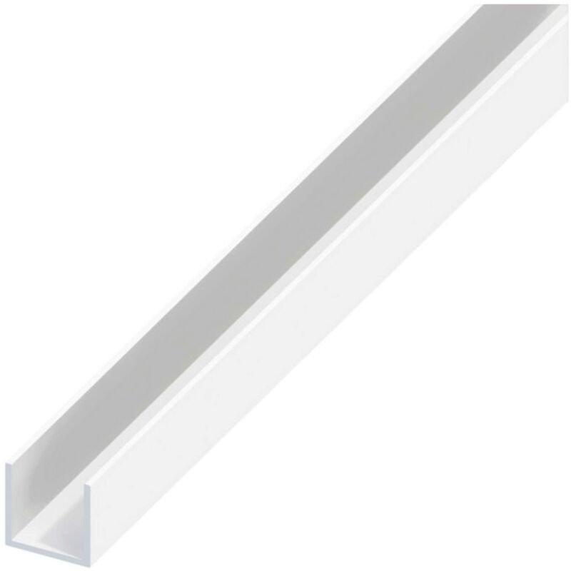 foto del prodotto arcansas alfer profilo a u alluminio argento cromato mm. 10x11,5x1 mt. 2 5 pz