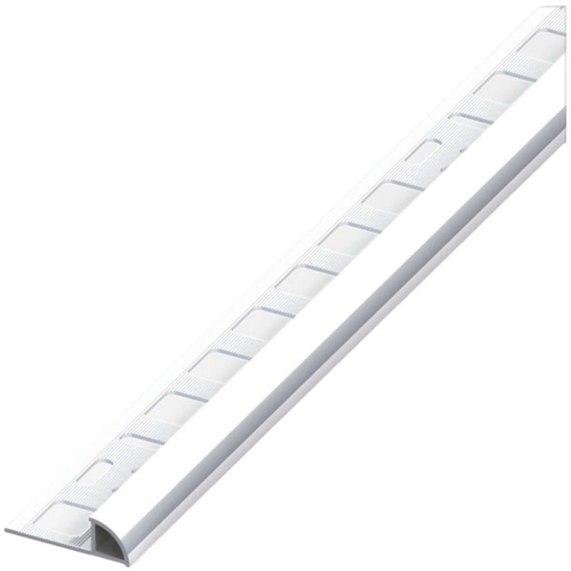 foto del prodotto arcansas alfer profilo ad angolo jolly alluminio argento cromato mm. 8x2,5 mt. 5 pz