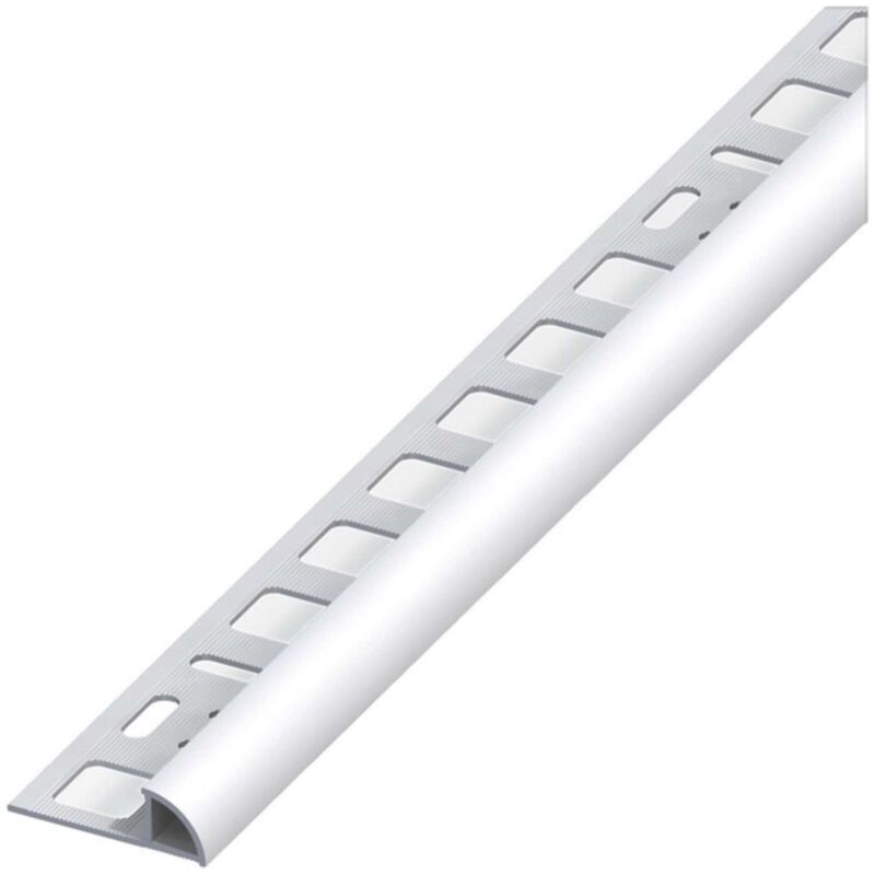 foto del prodotto arcansas alfer profilo ad angolo jolly alluminio argento satinato mm. 8x2,5 mt. 5 pz