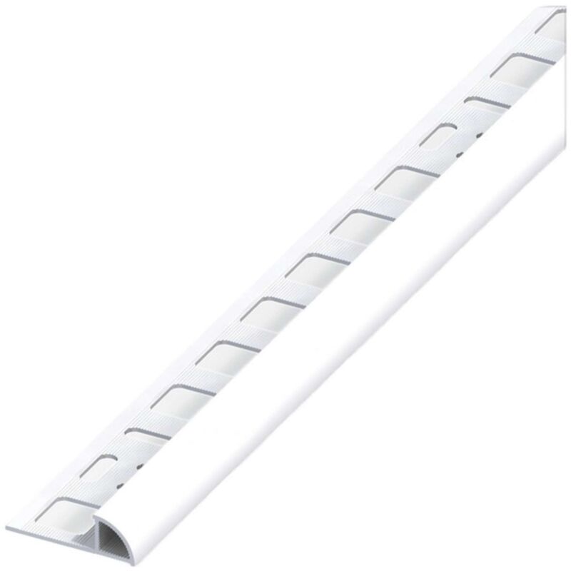 foto del prodotto arcansas alfer profilo ad angolo jolly pvc bianco brillante mm. 10x2,5 mt. 5 pz
