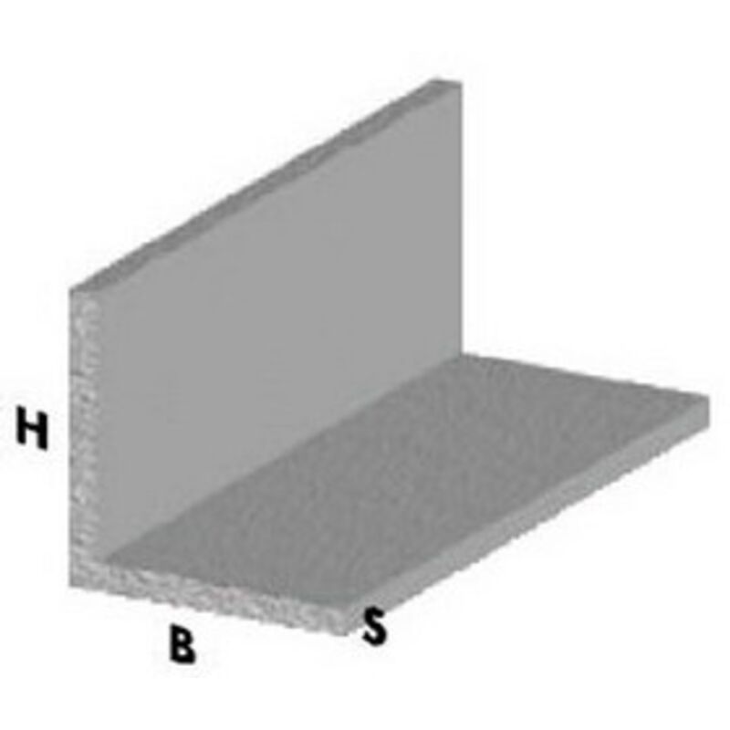foto del prodotto arcansas profilo angolare cm 200 h argento 25x25x1 mm asta profili alluminio