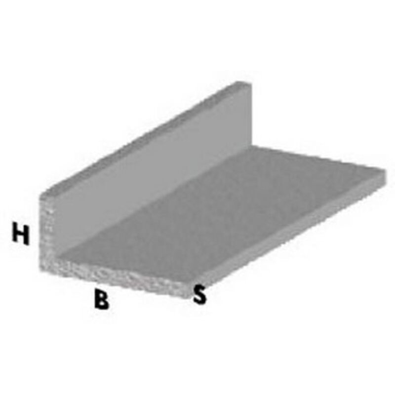foto del prodotto arcansas profilo angolare l cm 100 h argento 40x15x1,5 mm profili alluminio