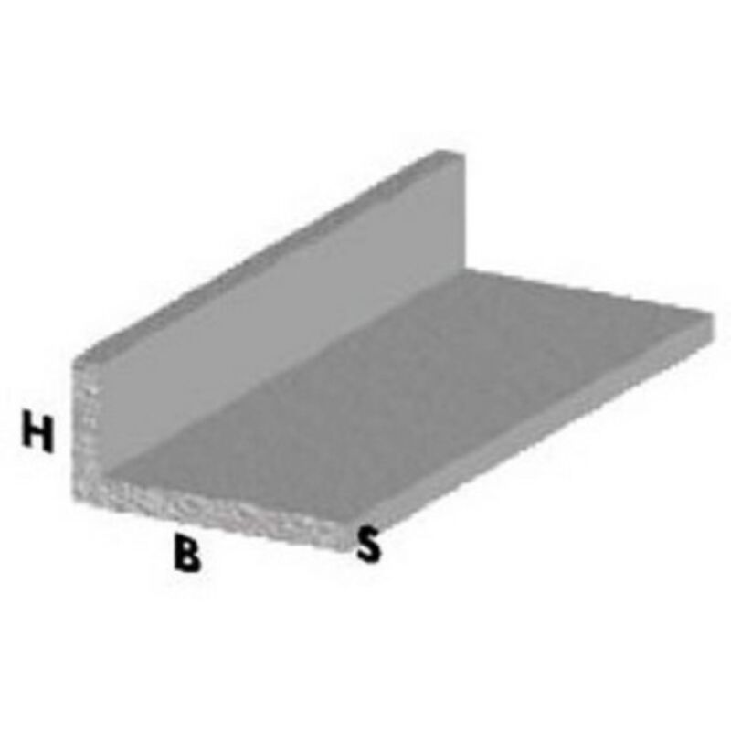 foto del prodotto arcansas profilo angolare l cm 200 h argento 30x15x1 mm profili alluminio asta