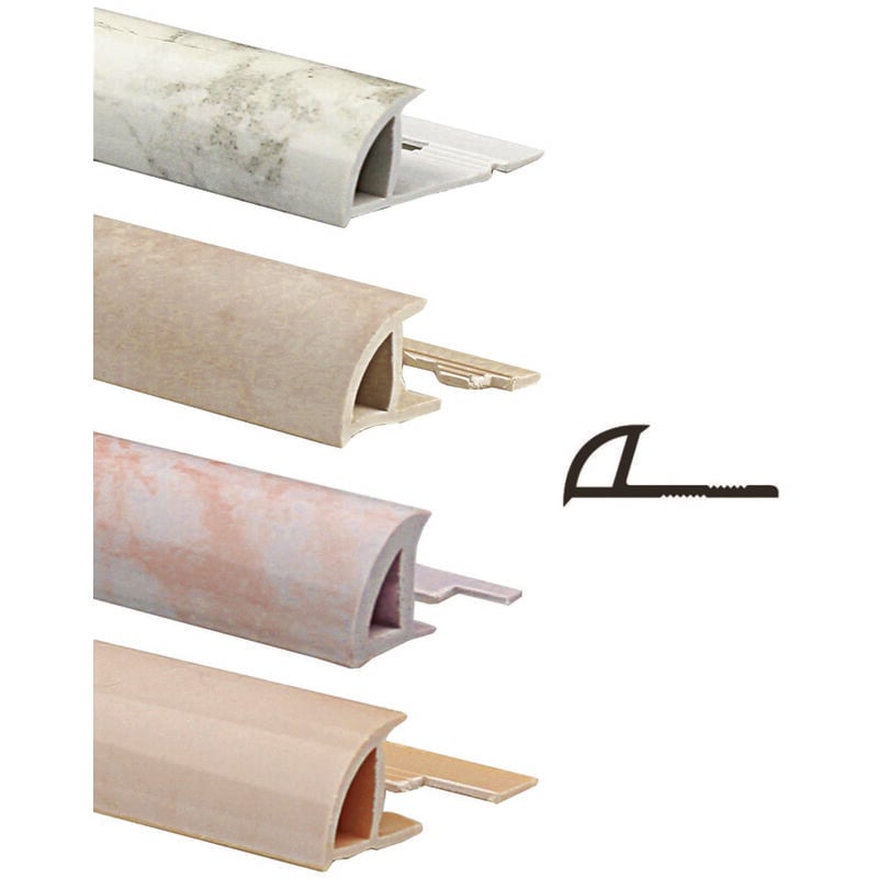 foto del prodotto arcansas profilo ecorondmarm mt.2,5 spessore mm.1 pvc mm.10 pvc rosa portogallo