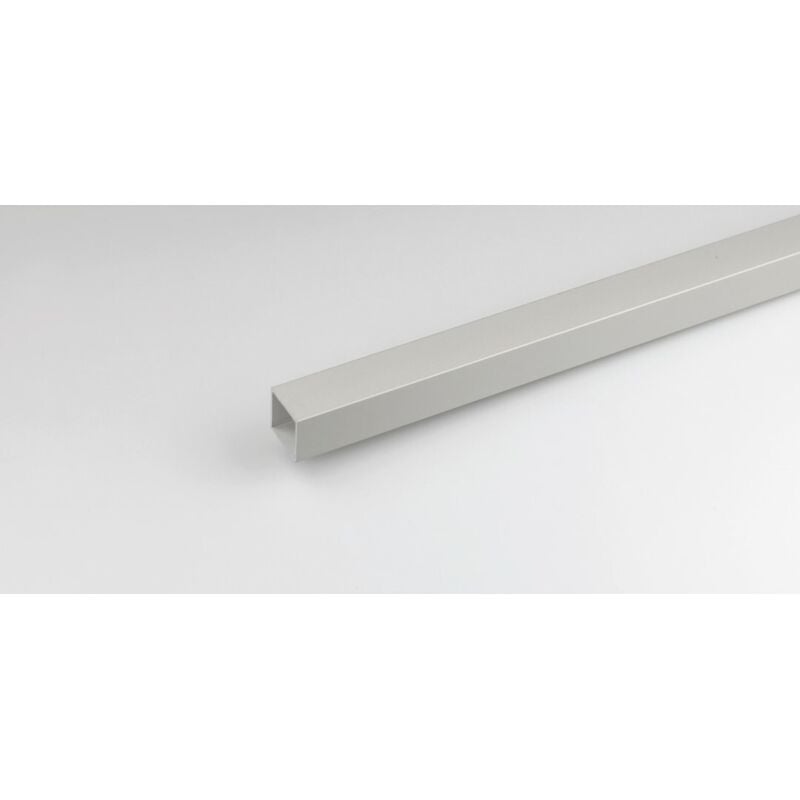 foto del prodotto arcansas profilo tubo da 2 metri quadro argento mm 15x15x1