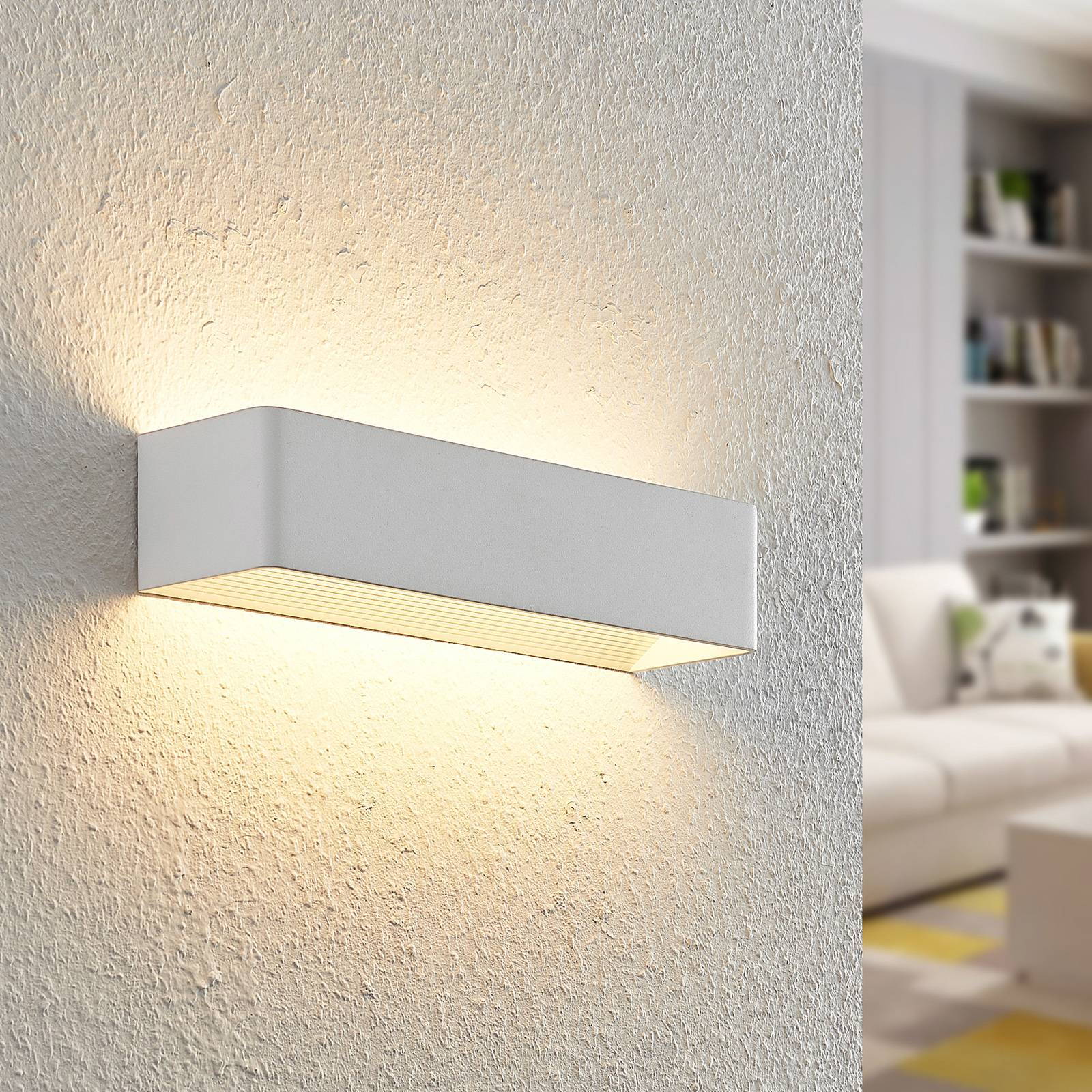 foto del prodotto arcchio applique a led karam, 37 cm, bianco, metallo, up down