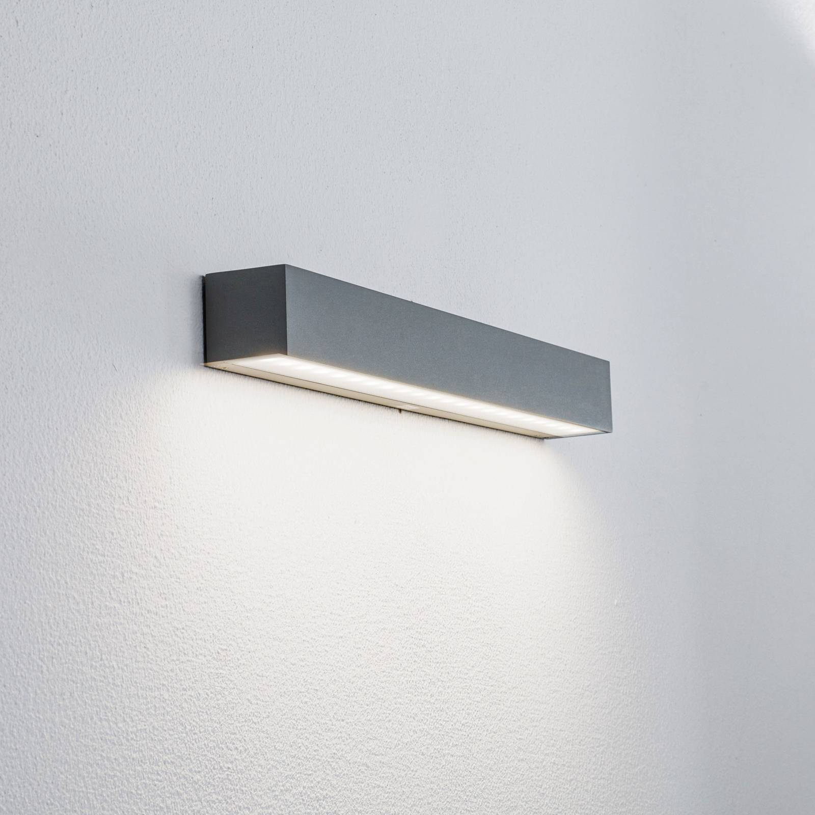 foto del prodotto arcchio applique da esterni led lengo, 50 cm, 1 luce, grigio, cct
