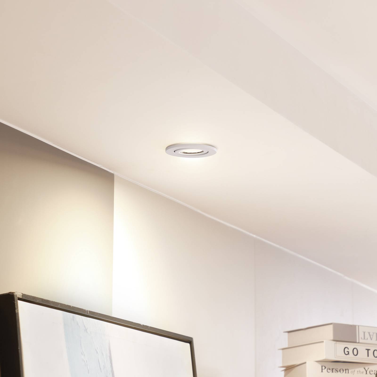 foto del prodotto arcchio faretto a led eliar rotondo bianco cct orientabile