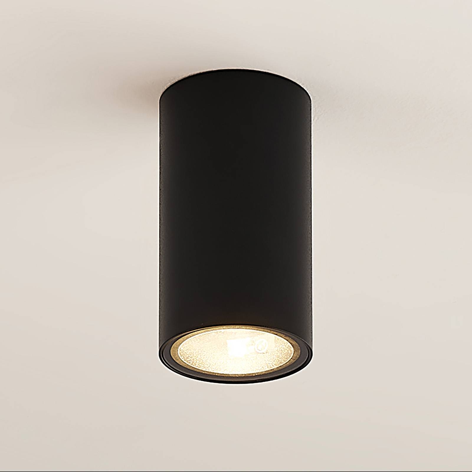 foto del prodotto arcchio faretto olivir, nero, metallo, 6cm, gu10, ip44