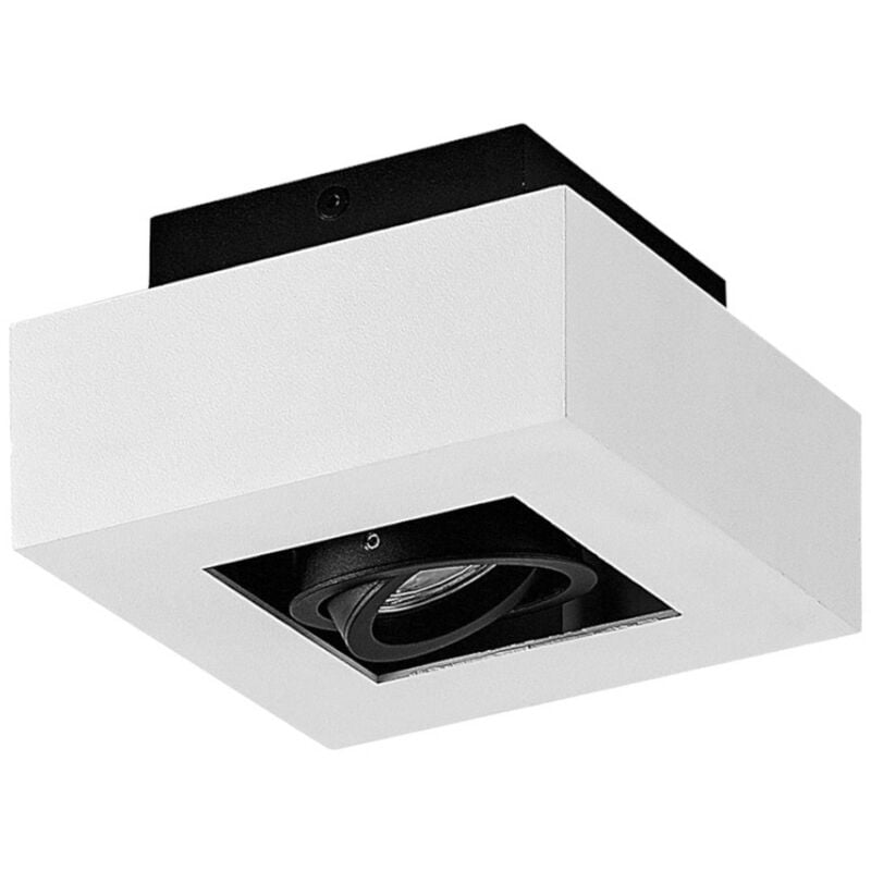 foto del prodotto arcchio faretto vince, 14 x 14 cm, bianco nero, gu10
