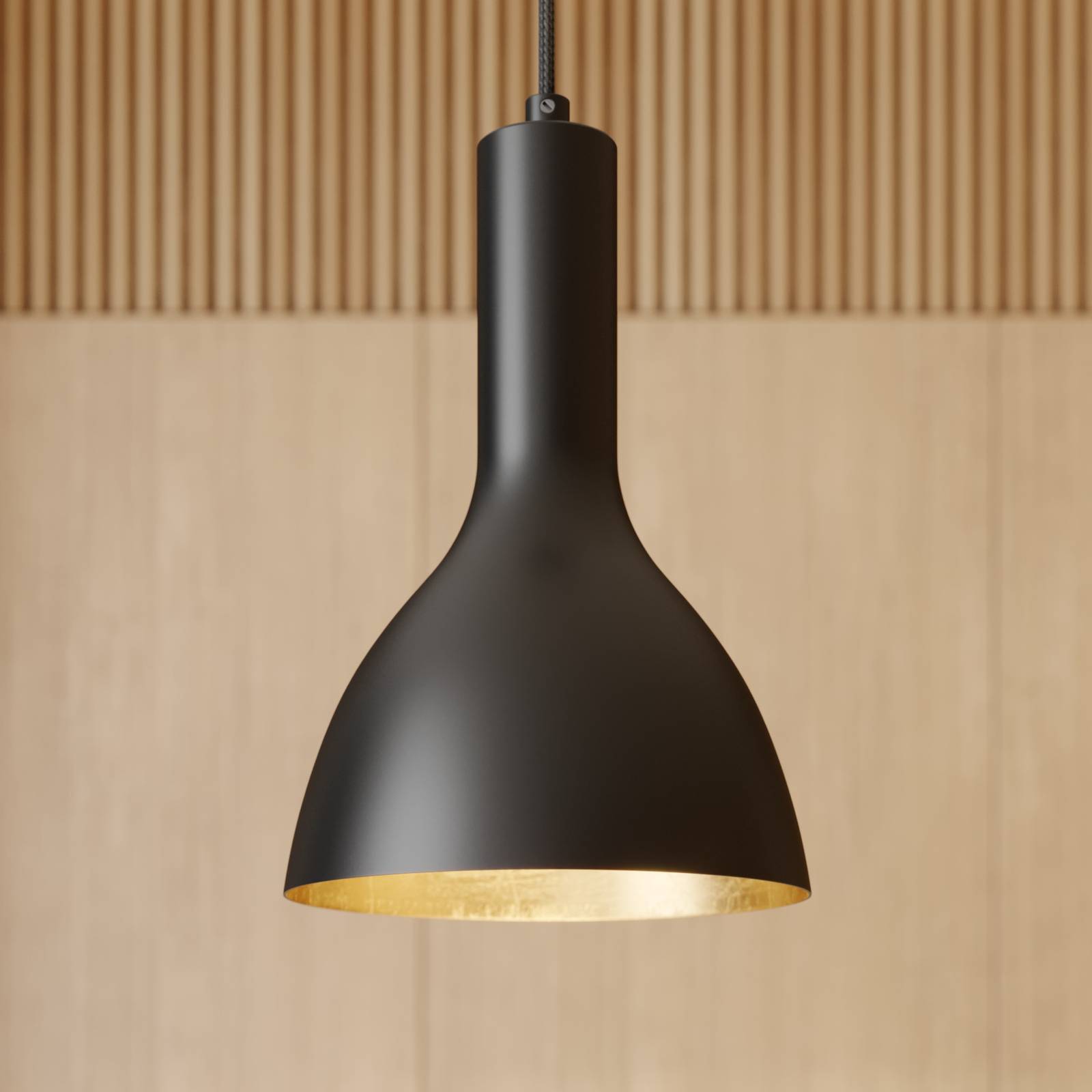 foto del prodotto arcchio lampada a sospensione cosmina, a 1 luce, nero, metallo