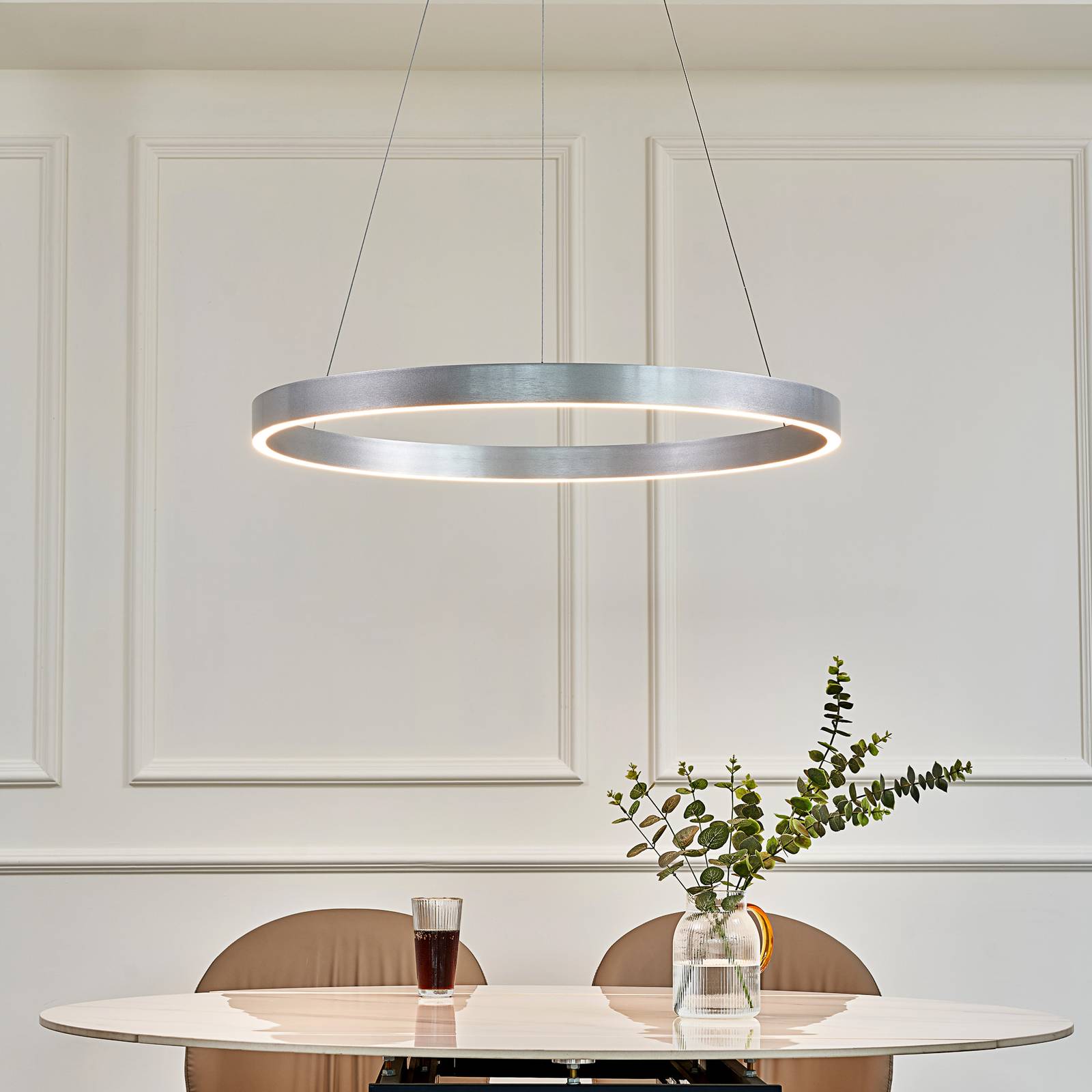 foto del prodotto arcchio lampada led a sospensione 52,8 w argento