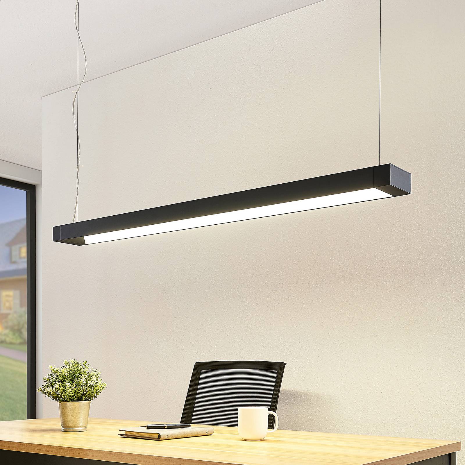foto del prodotto arcchio lampada led a sospensione cuna, nero, 122 cm, metallo