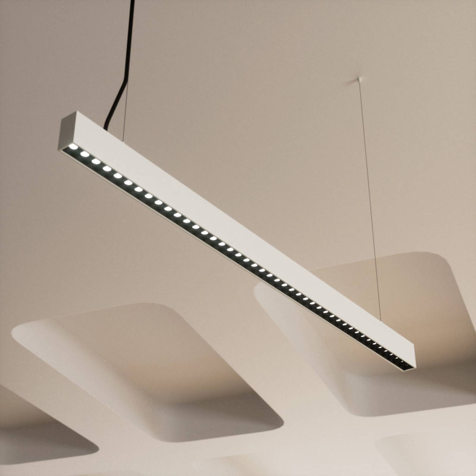 foto del prodotto arcchio lampada led a sospensione da ufficio jolinda slim, metallo, up down