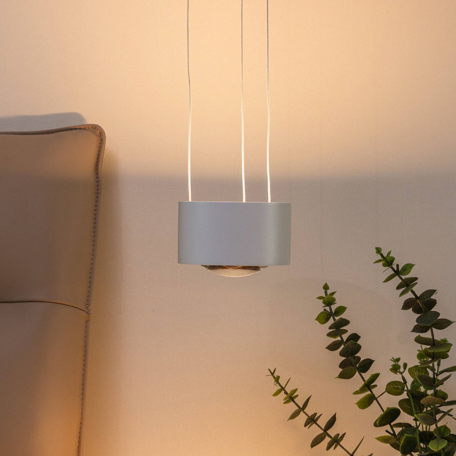 foto del prodotto arcchio lampada led a sospensione rotari, lente, up down, bianco