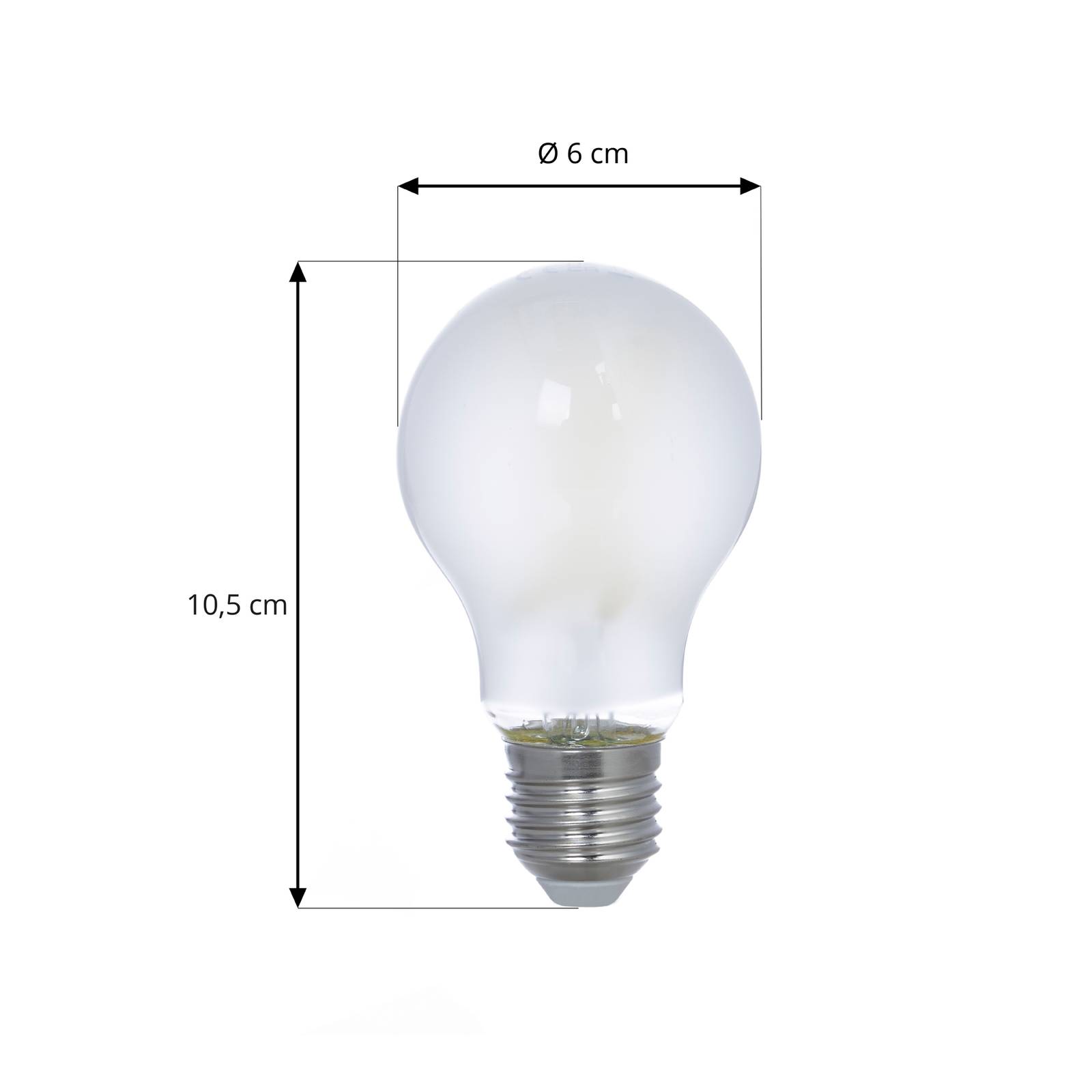 foto del prodotto arcchio lampadina a filamento led, opaca, e27, 2,2w, 3000k, 470 lm