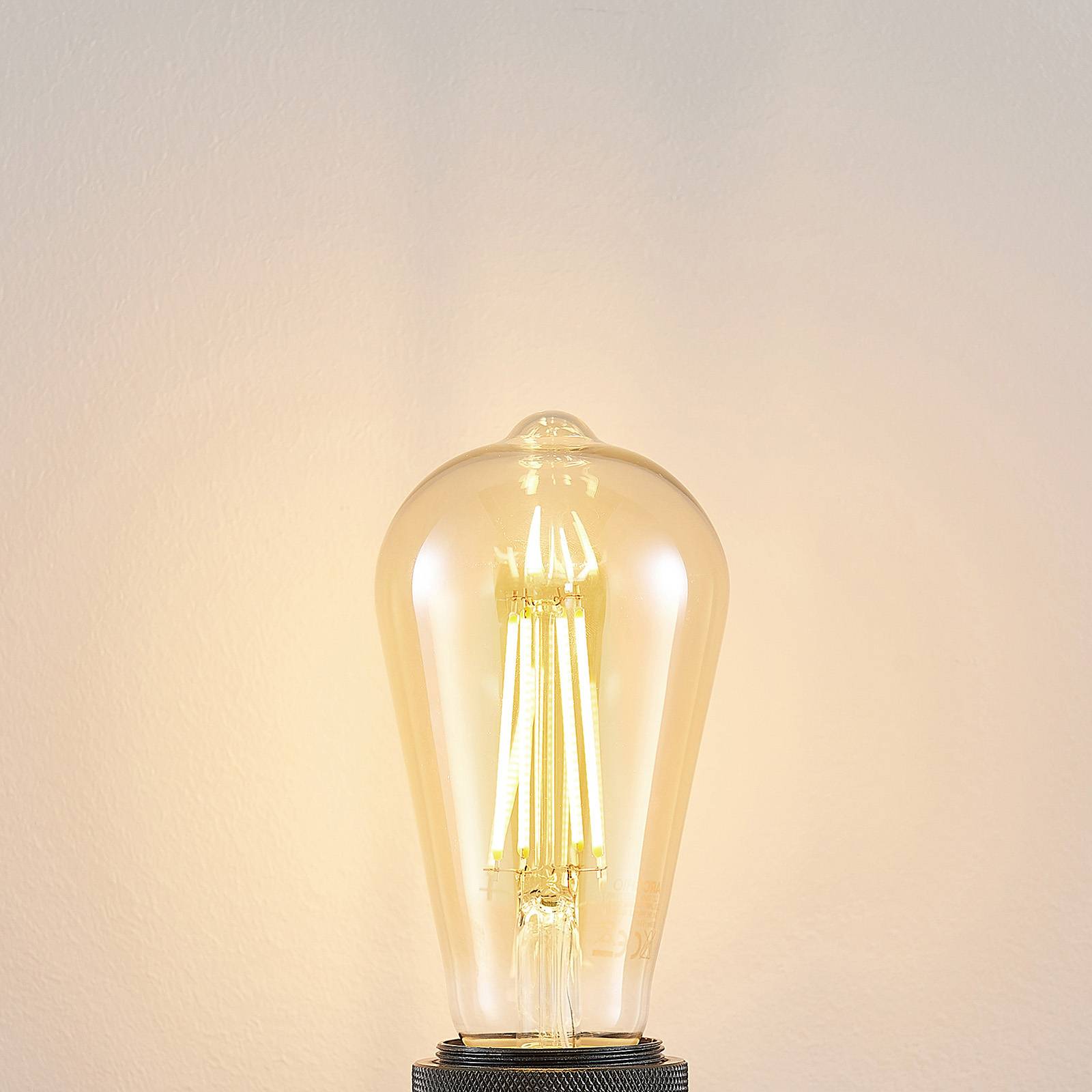 foto del prodotto arcchio lampadina led e27 st64 6,5w 2.500k ambra, dimming