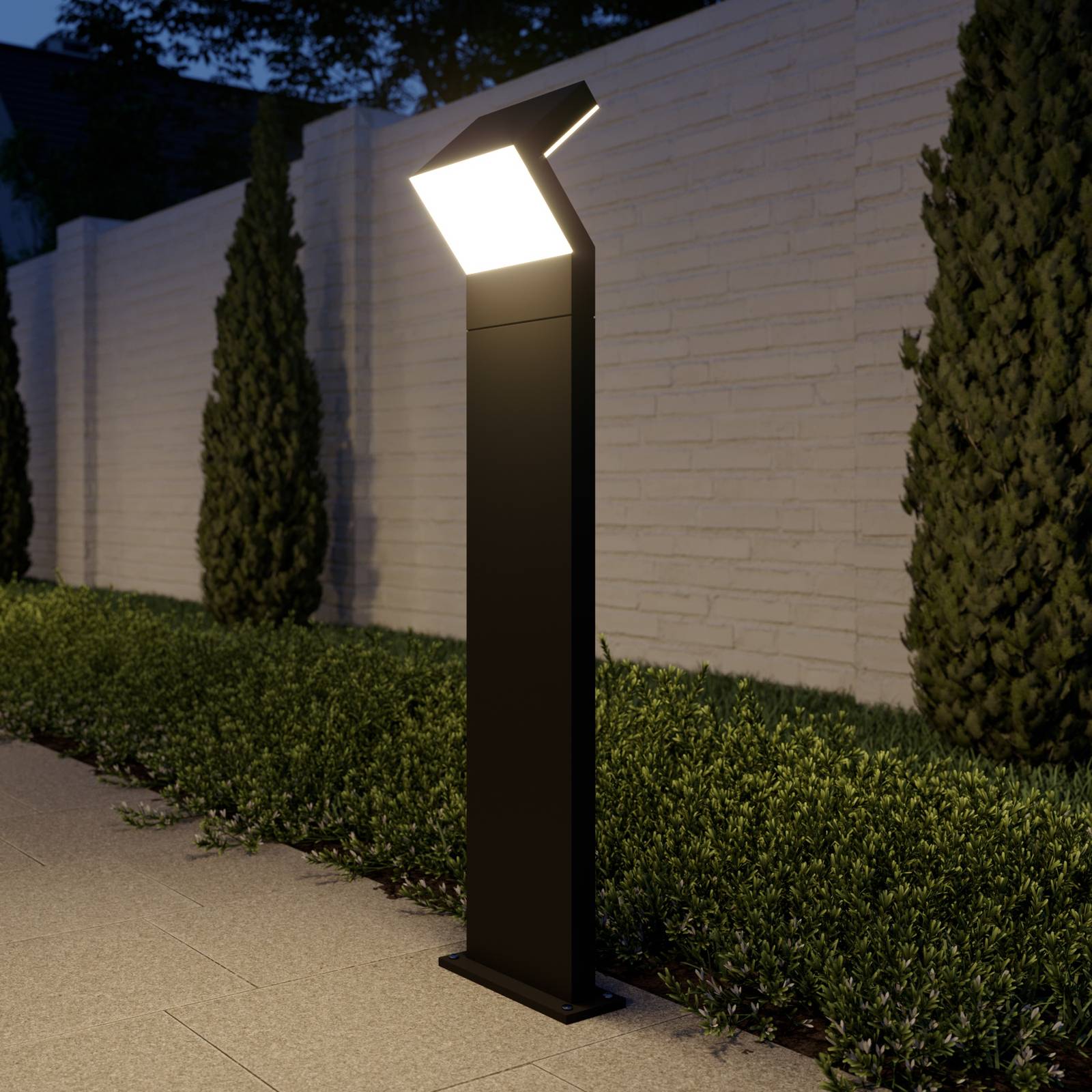 foto del prodotto arcchio lampione a led havin, antracite, metallo, 100 cm