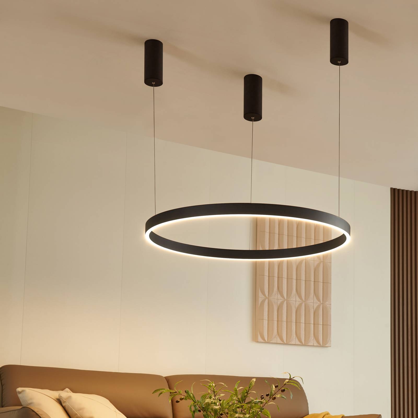 foto del prodotto arcchio led answin in nero da metallo