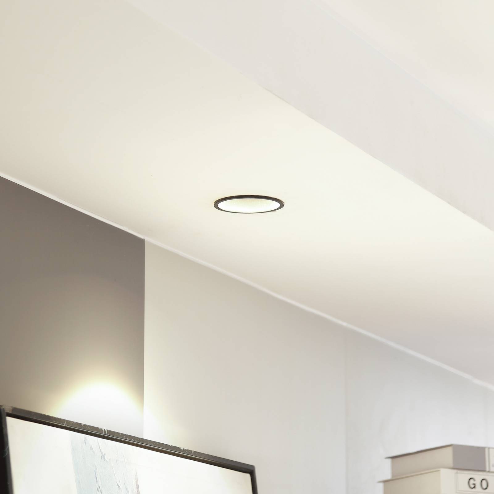 foto del prodotto arcchio led downlight niria, nero, 3.000k