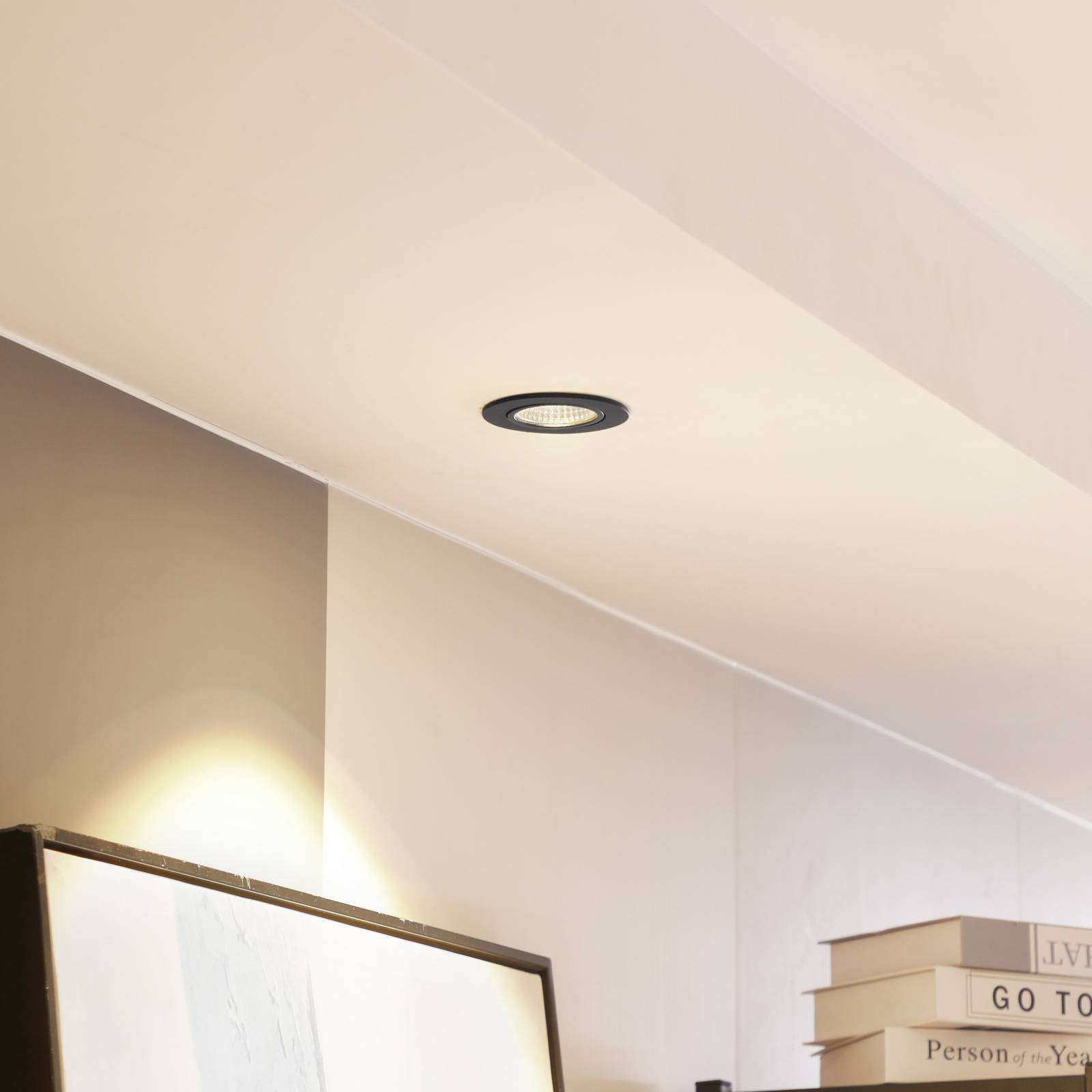 foto del prodotto arcchio led downlight zarik, nero, 2.700k