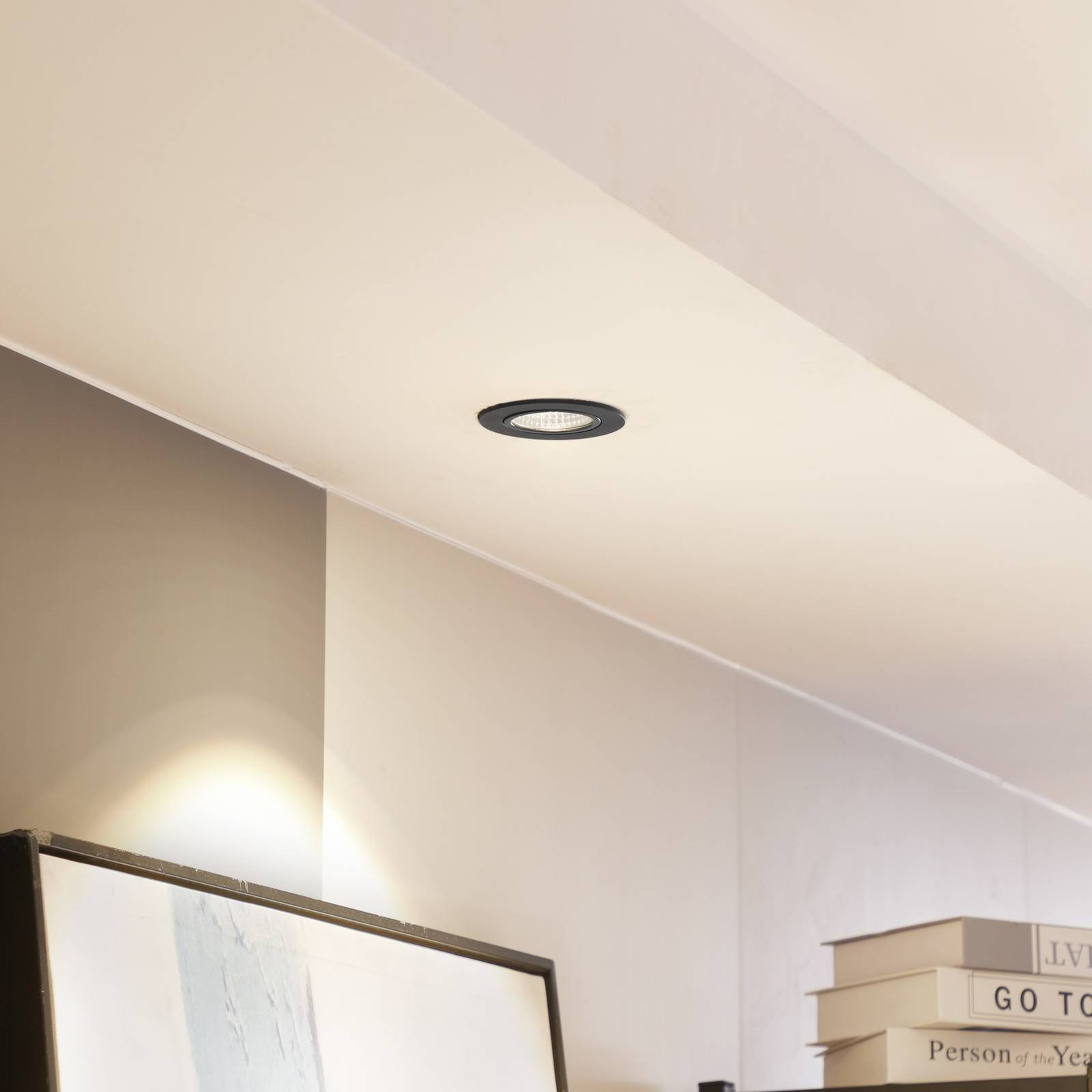 foto del prodotto arcchio led downlight zarik nero, 3.000k