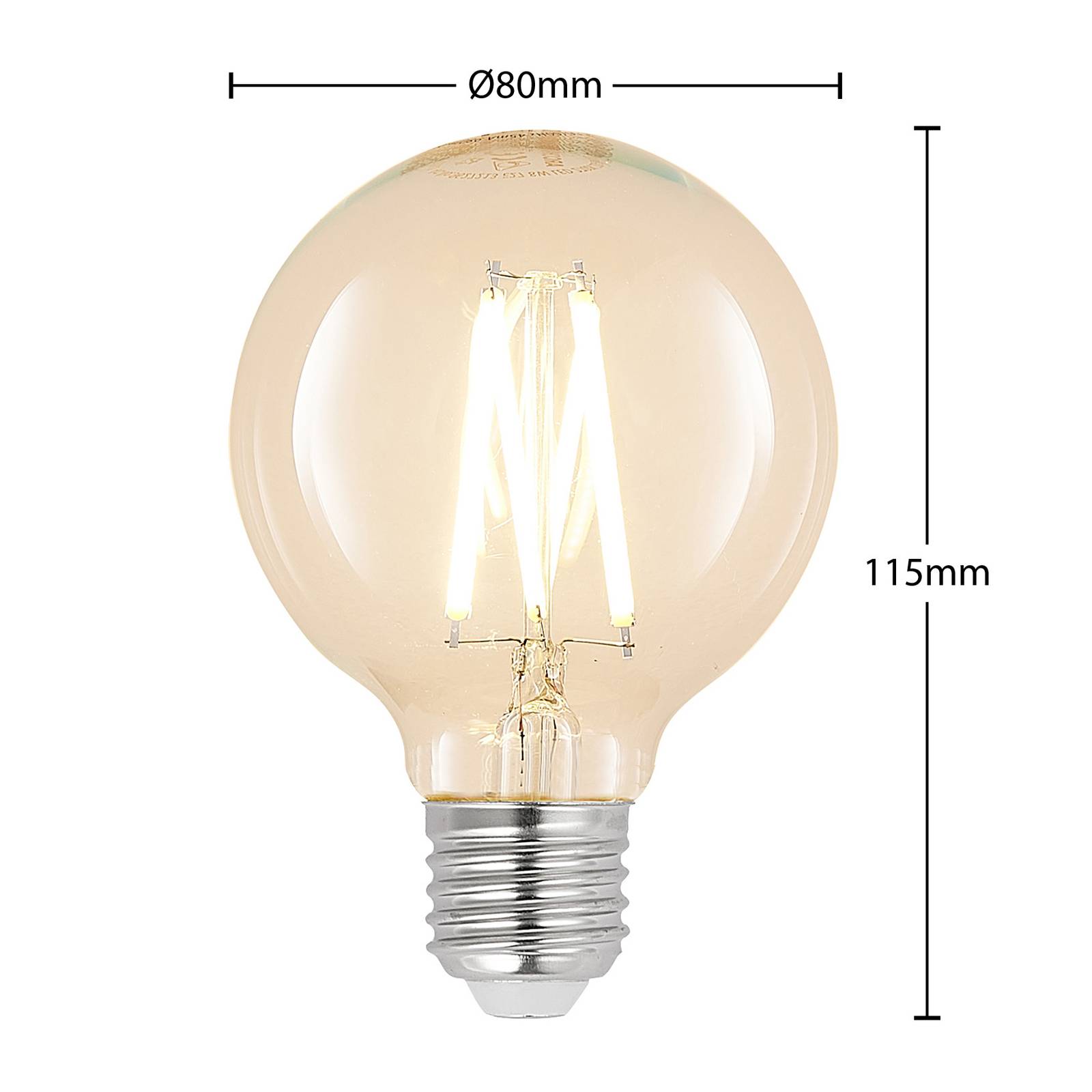 foto del prodotto arcchio led e27 8w g80 2.700 k filamenti dimming