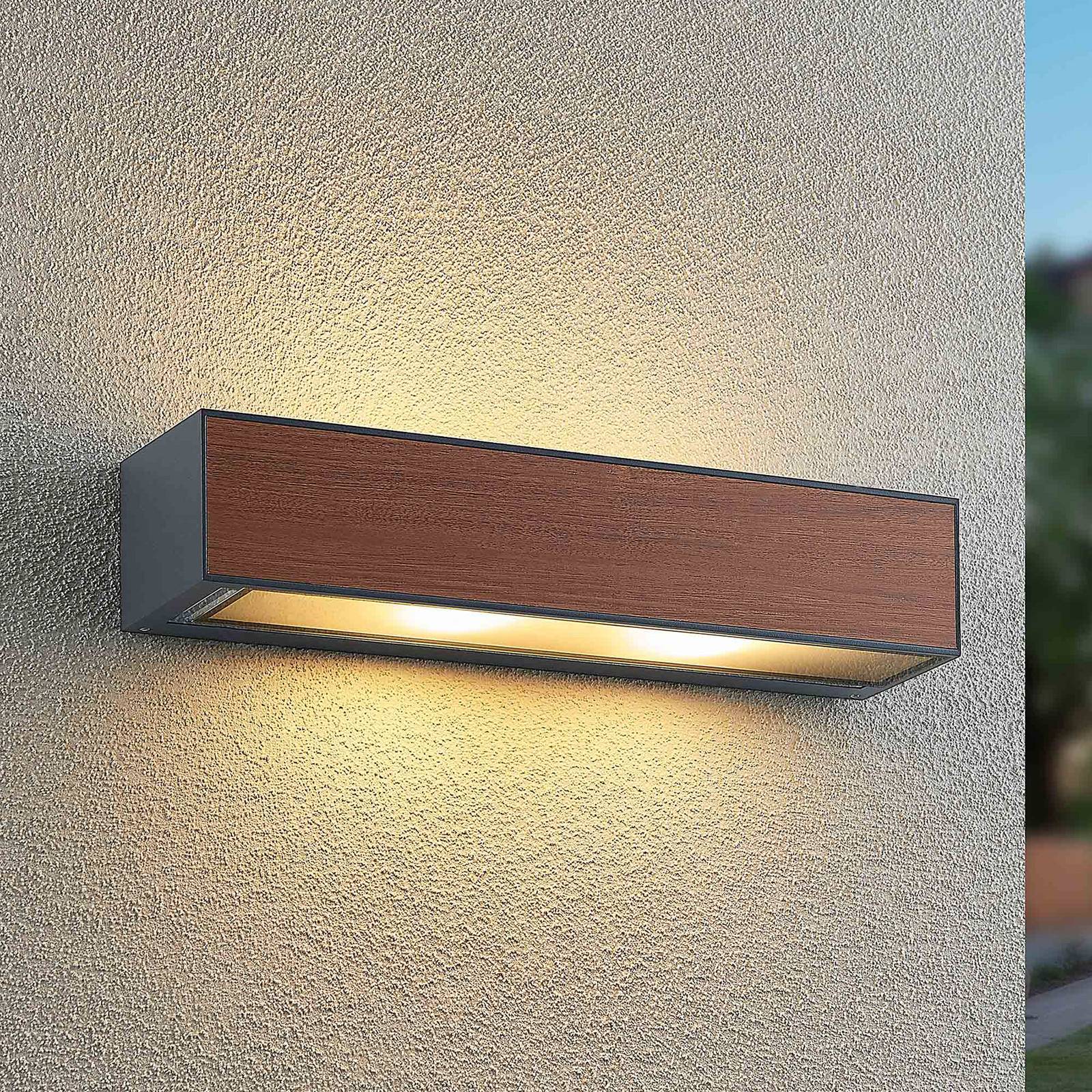 foto del prodotto arcchio miraz applique, e27, effetto legno