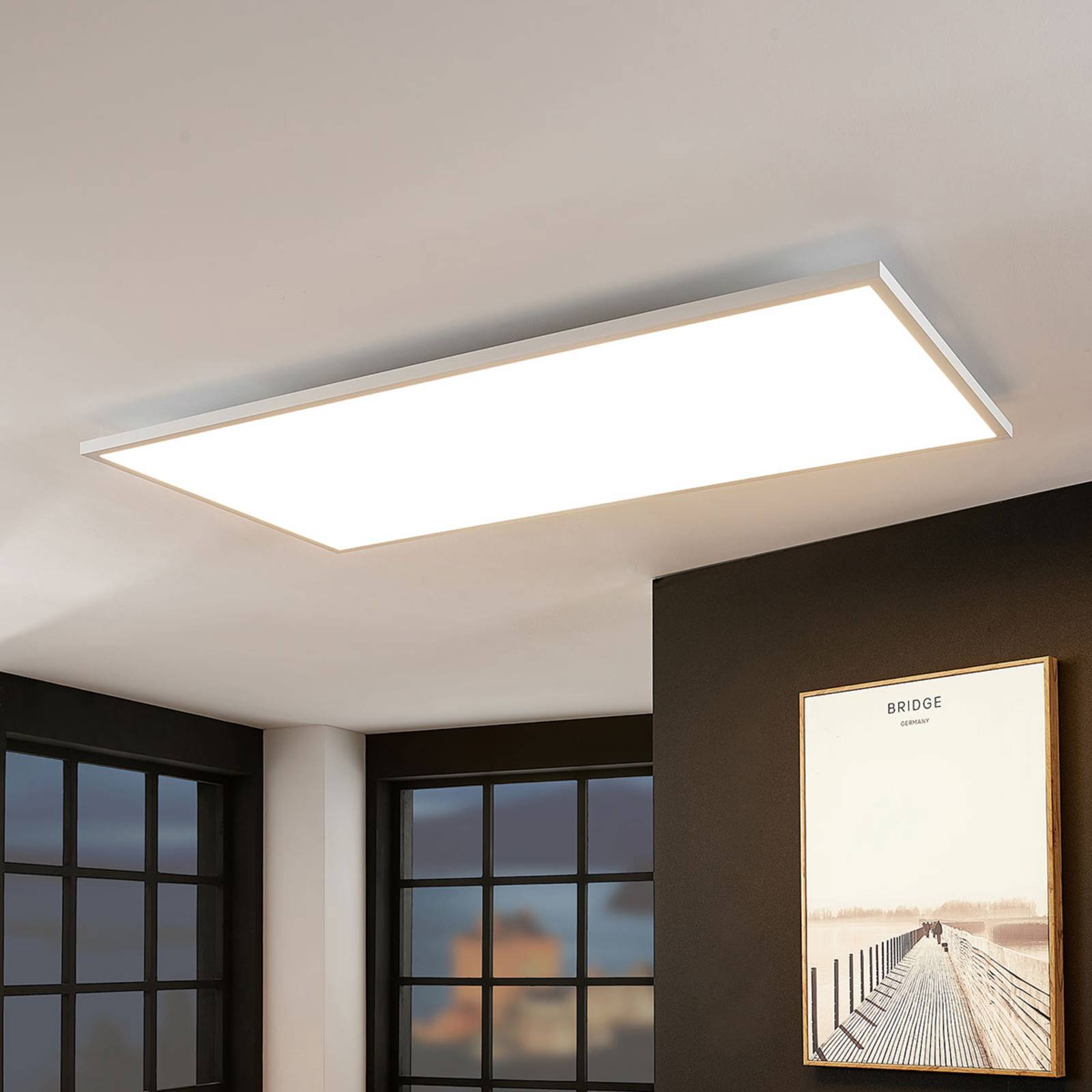 foto del prodotto arcchio pannello led brenda, 120 x 60 cm, cct, telecomando