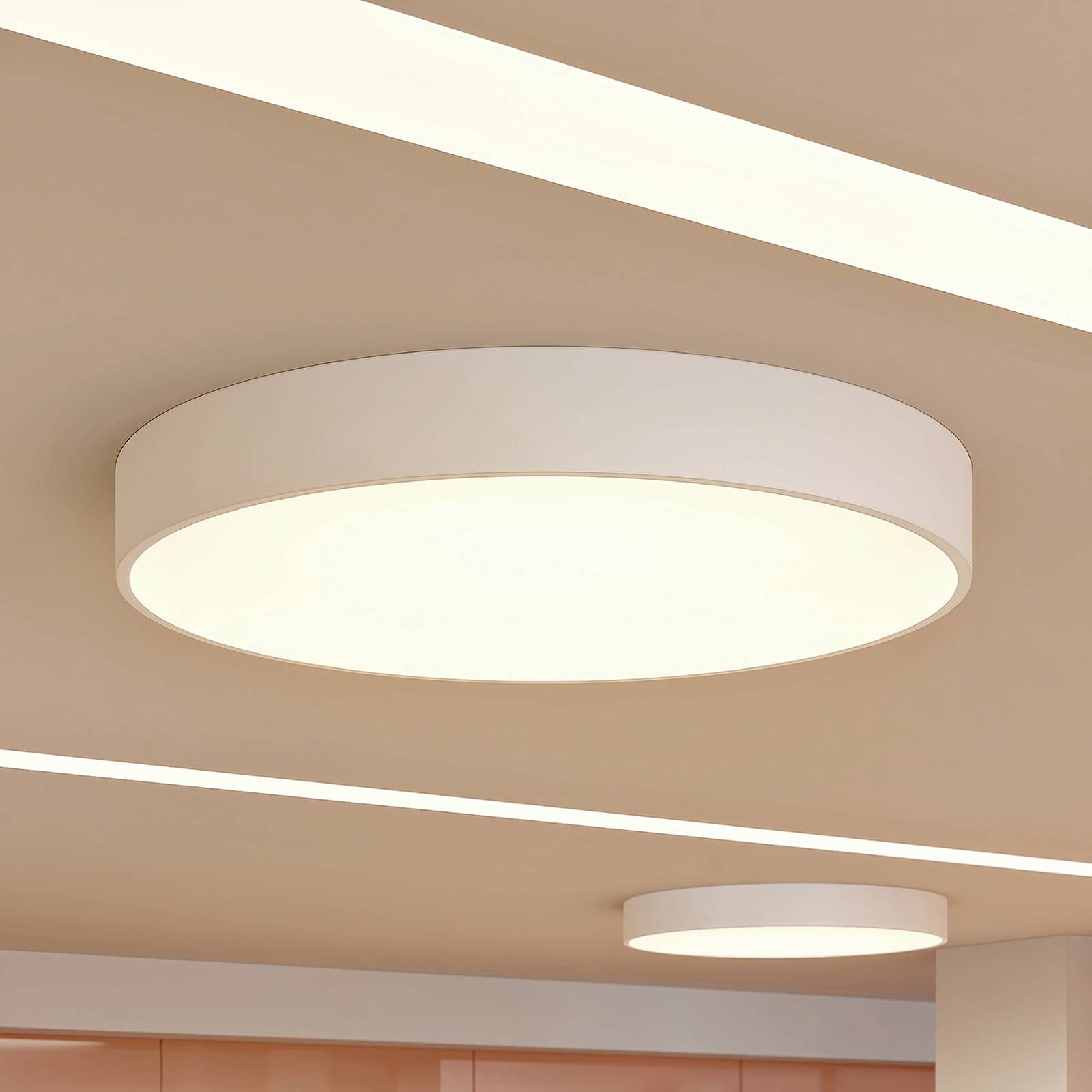 foto del prodotto arcchio plafoniera led noabelle, 80 cm, bianco, metallo