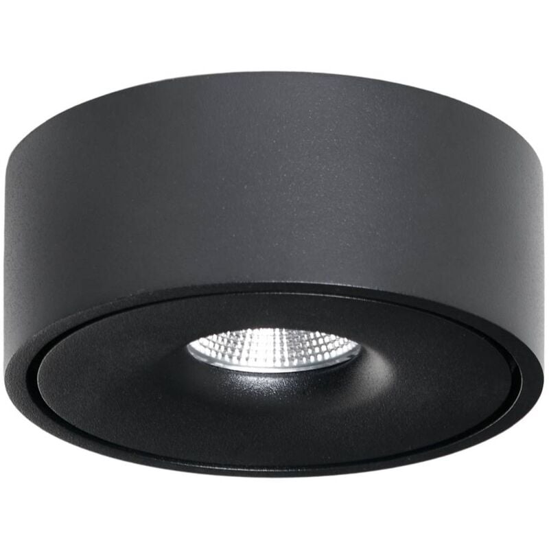 foto del prodotto arcchio plafoniera led rotari, 12 cm, up down, nero