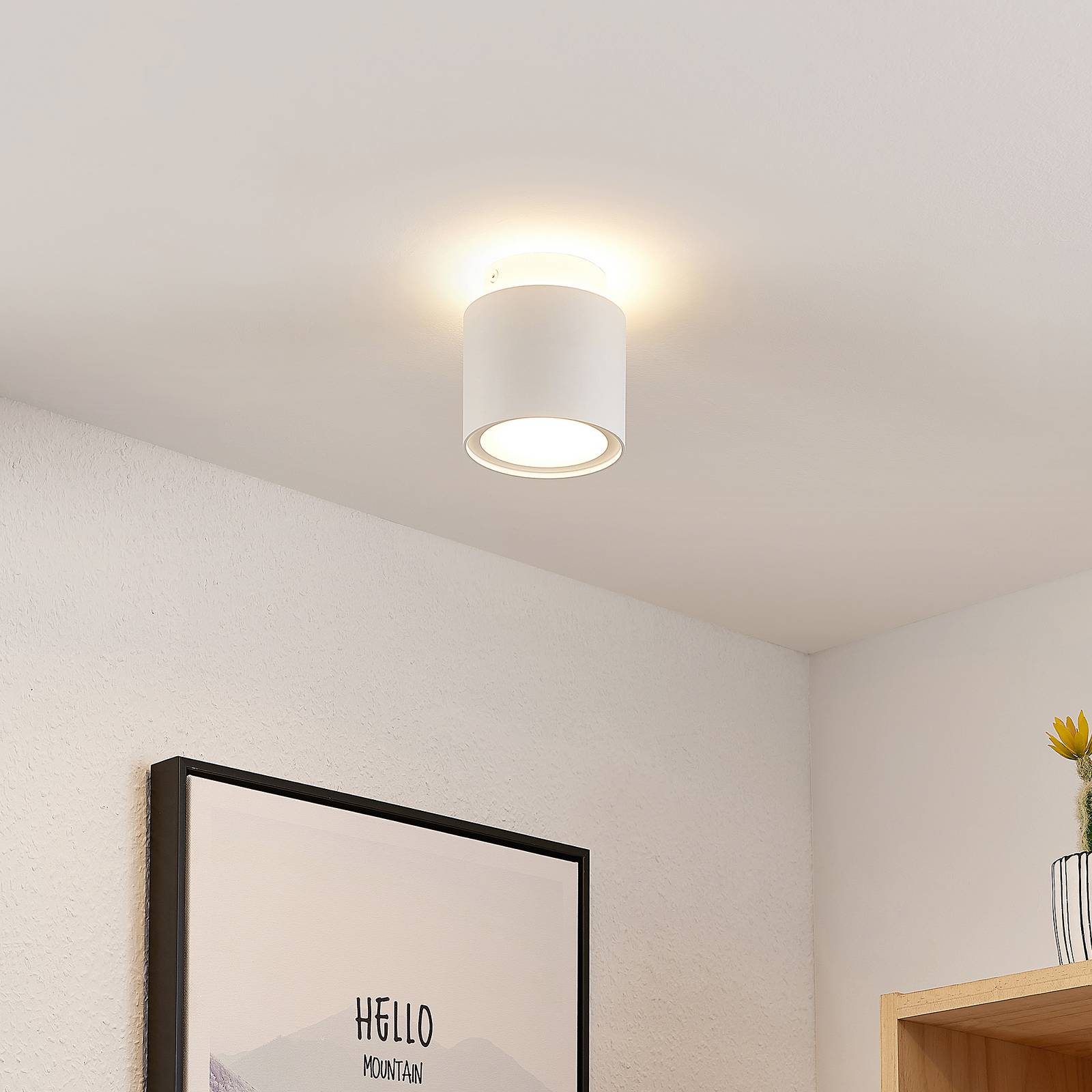 foto del prodotto arcchio plafoniera walisa, 10 cm, bianco, diffusore, gu10