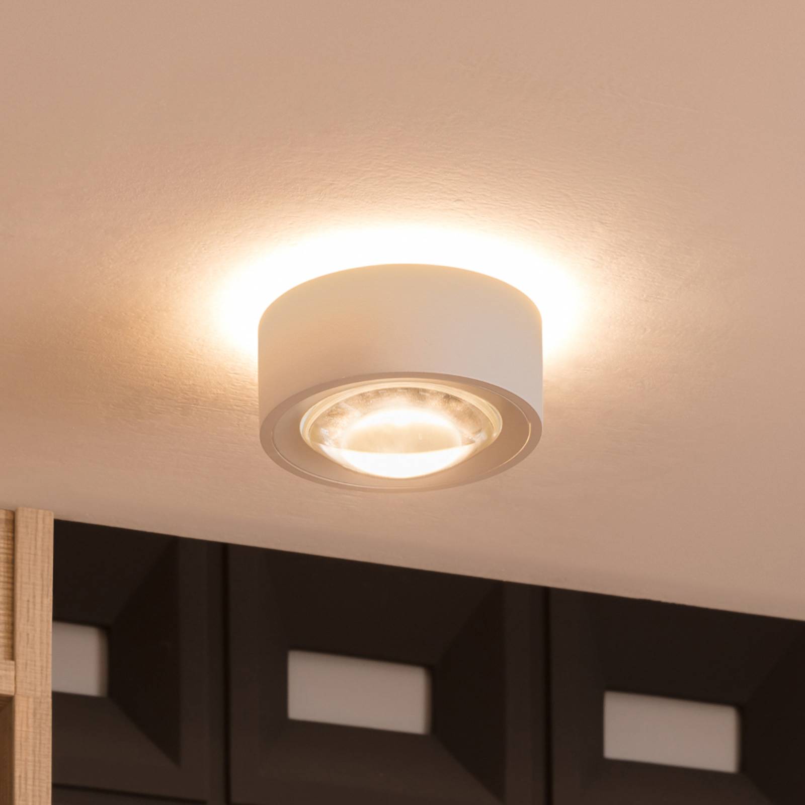 foto del prodotto arcchio rotari plafoniera led, lente, a 2 luci fissa