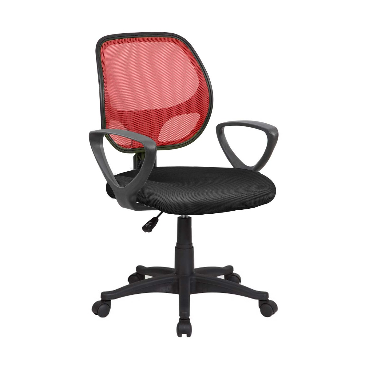 foto del prodotto archimede e8088, atlanta sedia operativa rete, rosso rosso nero , 57 x 55 x 100 cm
