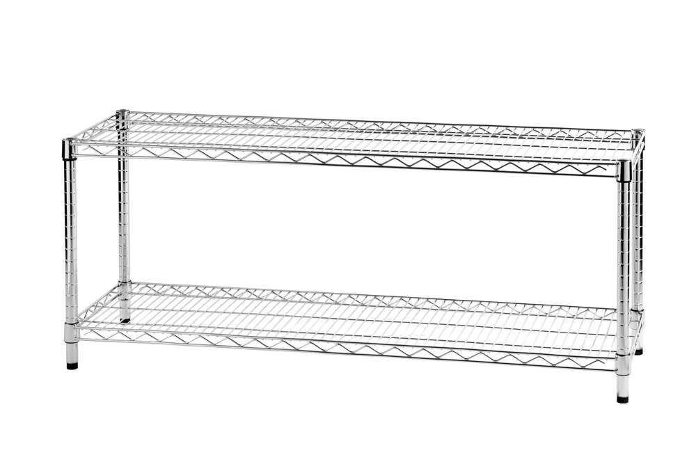 foto del prodotto archimede scaffale metallico scaffale 2 ripiani cm 36 x 121 x h. 50 cucina bagno garage cabina armadio