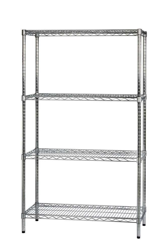 foto del prodotto archimede scaffale metallico scaffale 4 ripiani cm 46 x 91 x h. 160 cucina bagno garage cabina armadio
